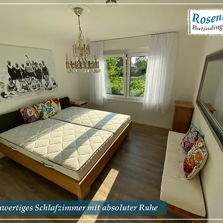Nordseeurlaub Im Hochwertigen Feriendomizil Rosenhuus Mit Sauna Und Kamin Im Idyllischen Butjadingen Exterior photo