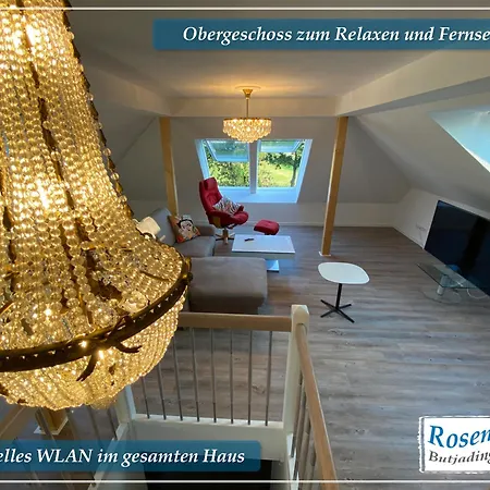 Nordseeurlaub Im Hochwertigen Feriendomizil Rosenhuus Mit Sauna Und Kamin Im Idyllischen Butjadingen Exterior photo