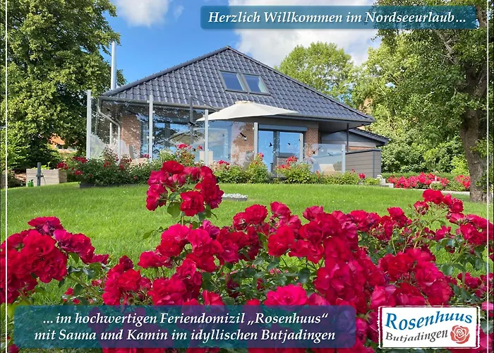 Nordseeurlaub Im Hochwertigen Feriendomizil Rosenhuus Mit Sauna Und Kamin Im Idyllischen Butjadingen